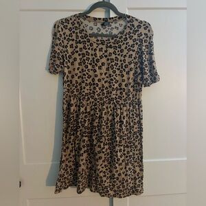 Wild Fable Tan Leopard Print Mini Dress